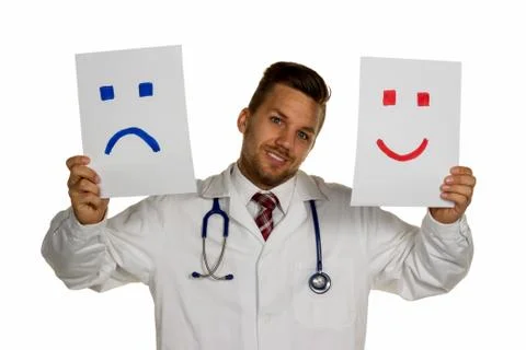 Laugh or cry Stock Photos