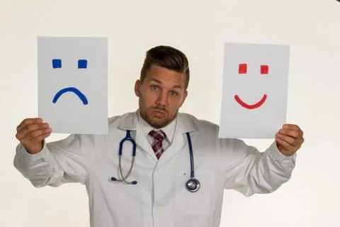 Laugh or cry Stock Photos