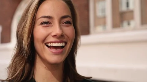 Laughing and carefree Stock Footage 80425339