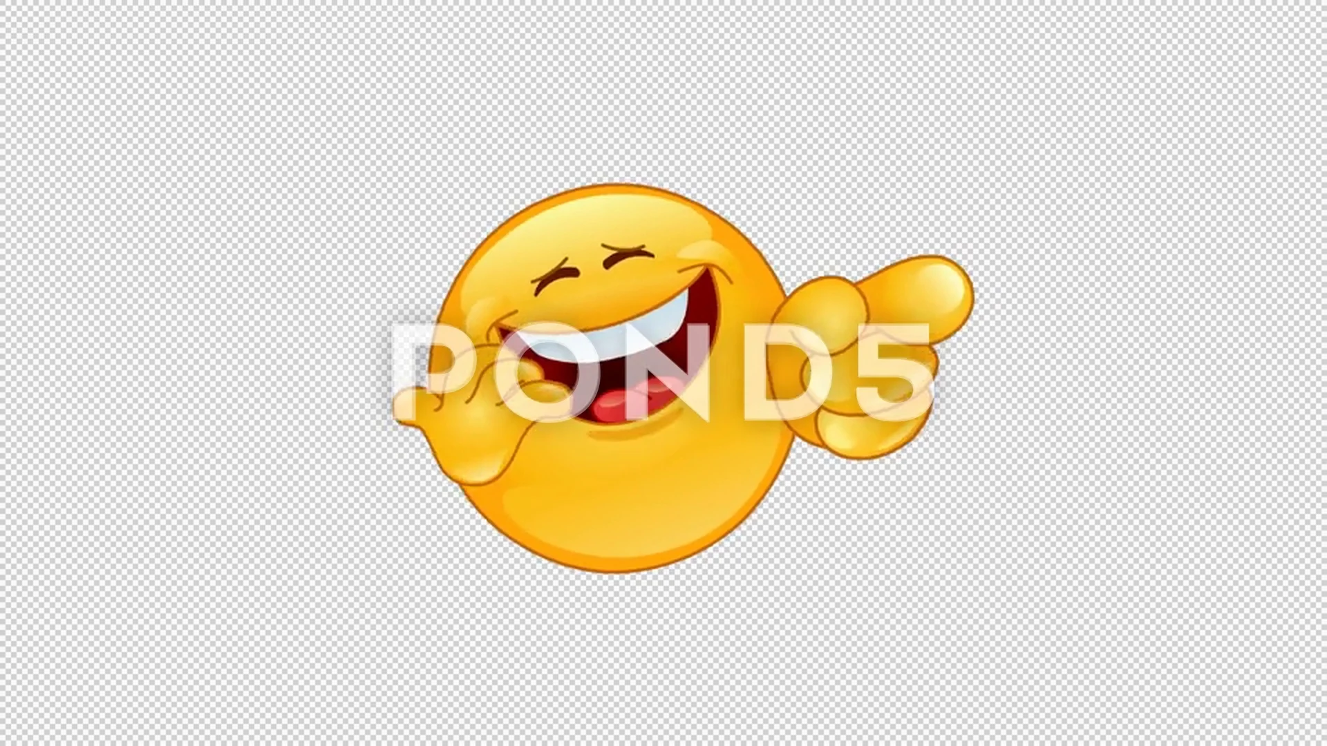 laughing and pointing emoticon animation | Stock Video | Pond5