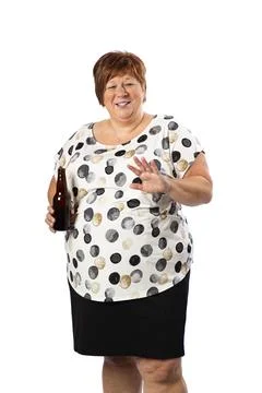 Laughing with a beer Stock Photos