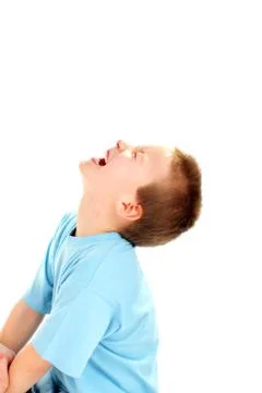 Laughing boy Foto stock