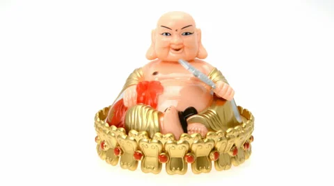 Laughing Buddha Stock Footage 32847828