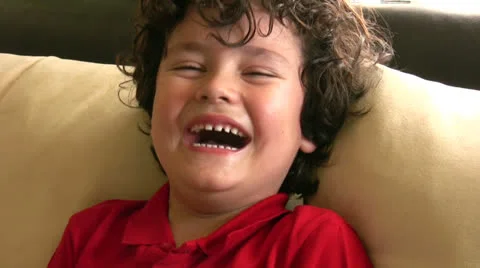 Laughing child Stock Footage