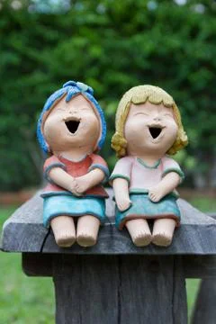 Laughing doll Stock Photos