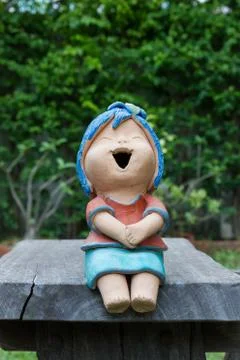 Laughing doll Stock Photos