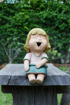 Laughing doll Stock Photos