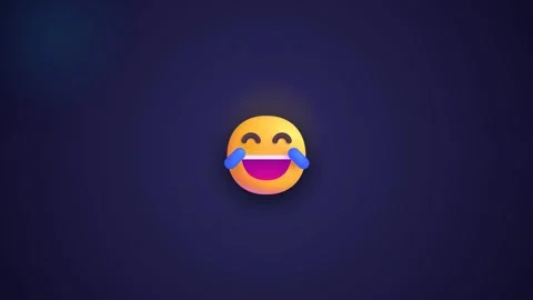 Laughing emoji face rendering Stock-Footage 346007002