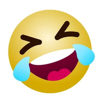 Laughing emoji Stock Illustration