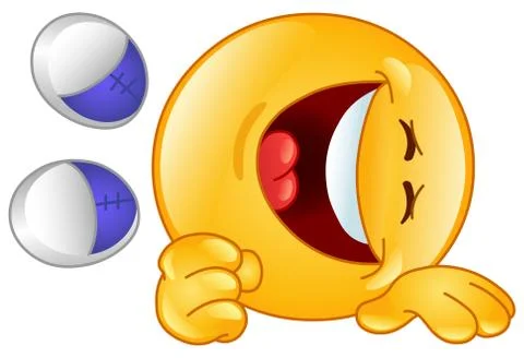 Laughing emoticon Stock Illustration