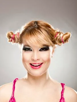 Laughing expression Stock Photos