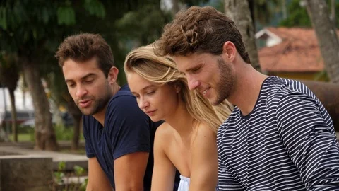 Laughing friends 스톡 동영상 94020892