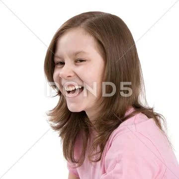 The laughing girl Stock Photos