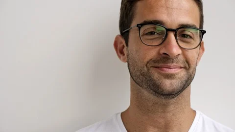 Laughing guy in specs Video stock 93275516