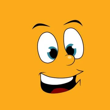 Laughing. Happy face. Design element Stock-Illustration