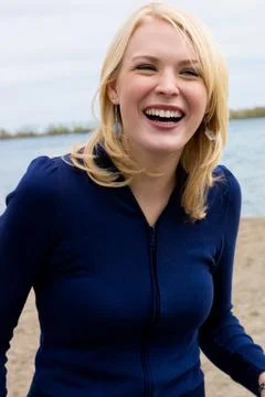 Laughing hard Stock Photos