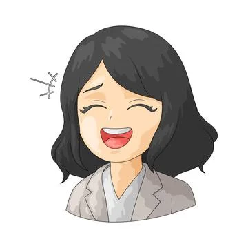 Laughing illustration 스톡 일러스트