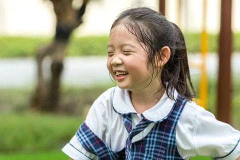 Laughing Kid Face Expression Stock Photos