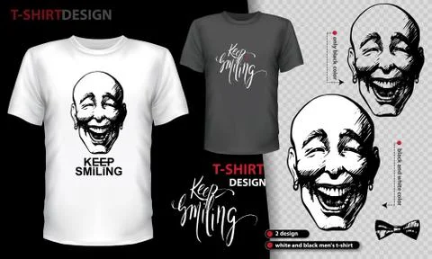 Laughing man Illustrazione stock