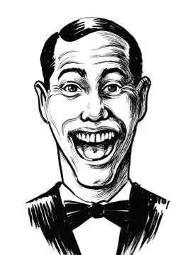 Laughing man Illustrazione stock