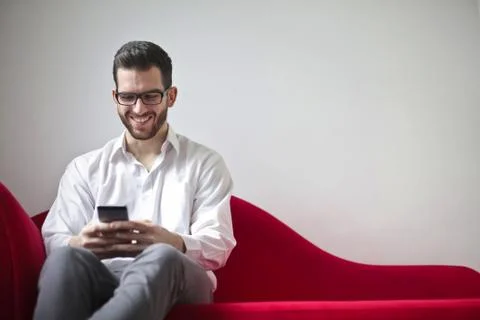 Laughing man Stock Photos