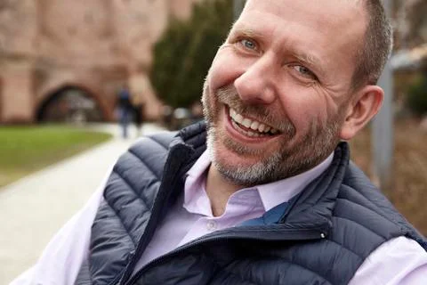 Laughing man Stock Photos