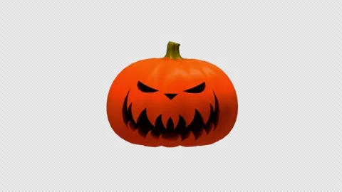 Laughing Pumpkin Head Stock Footage 288851992