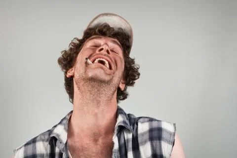 Laughing Redneck Stock Photos