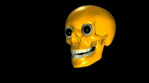 Laughing skull Stock Footage 498750