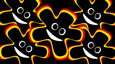 Laughing smiling rotating physiognomy, five spinning faces in dynamics 스톡 동영상 106260974