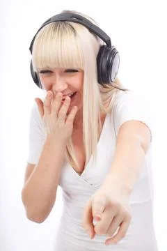 Laughing on something Stock Photos