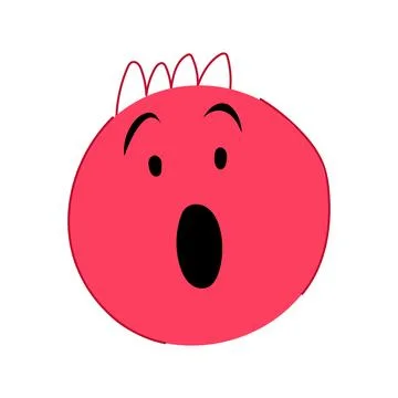 Laughter comic face cartoon vector illustration Stock Illustration