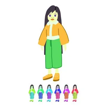 Laughter doll toy vector cartoon graphic Stock Illustration