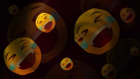 Laughter Emoji Background Loop Stock Footage 309460324
