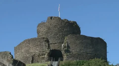 Launceston Castle Stock Footage 18011653