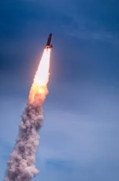 Launch of atlantis-sts-135 Stock Photos
