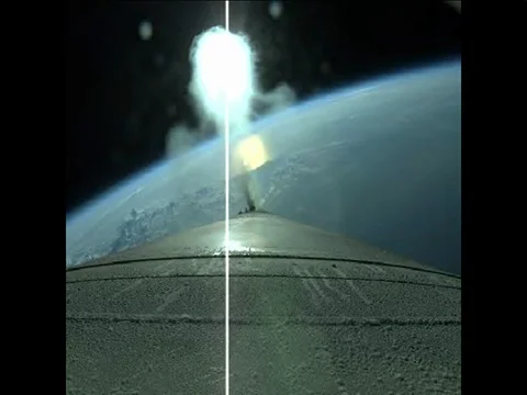 Launch of Atlas V 411 captured by rocket camera - 2016 Stock Footage 112262332