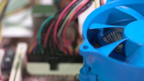 Launch boards with cooling fan Stock Footage 72260428