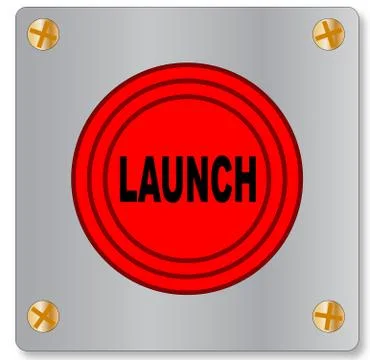 The Launch Button Stock Illustration