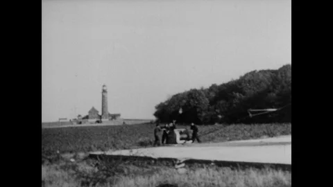 Launch of camoufalged V2 rocket Stock Footage 103385453