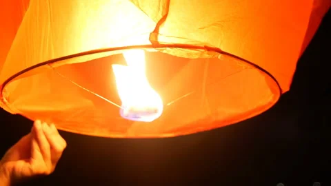 Launch Chinese lanterns Video stock 92799817