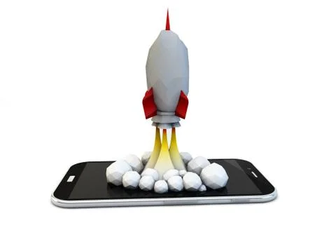 Launch concept Illustrazione stock