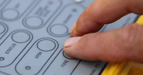 Launch of explosive processes at the quarry. Blasting in a quarry. Controller Stock Footage 277199380