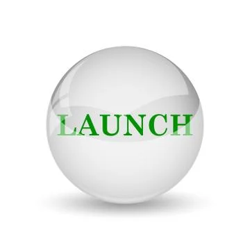 Launch icon. Internet button on white background.. Stock Illustration