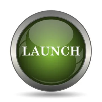 Launch icon. Internet button on white background. . Stock Illustration
