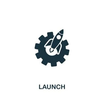 Launch icon. Premium style design from startup icon collection. UI and UX. Pixel Stock Illustration