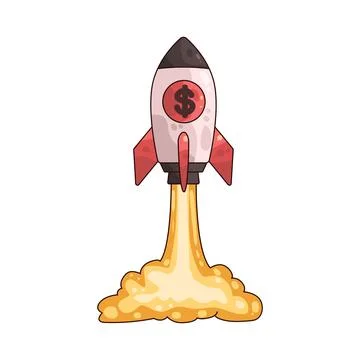 Launch illustration Stock Illustration