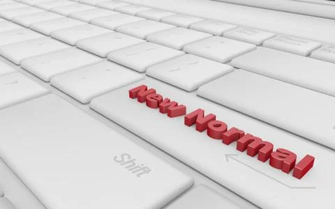 Launch the new normal 3d rendering Stock Illustration