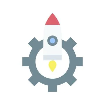 Launch Optimization Icon Image. Stock Illustration