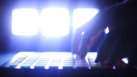 Launch Pad Controller Stage Backlight Stock Footage 82901049